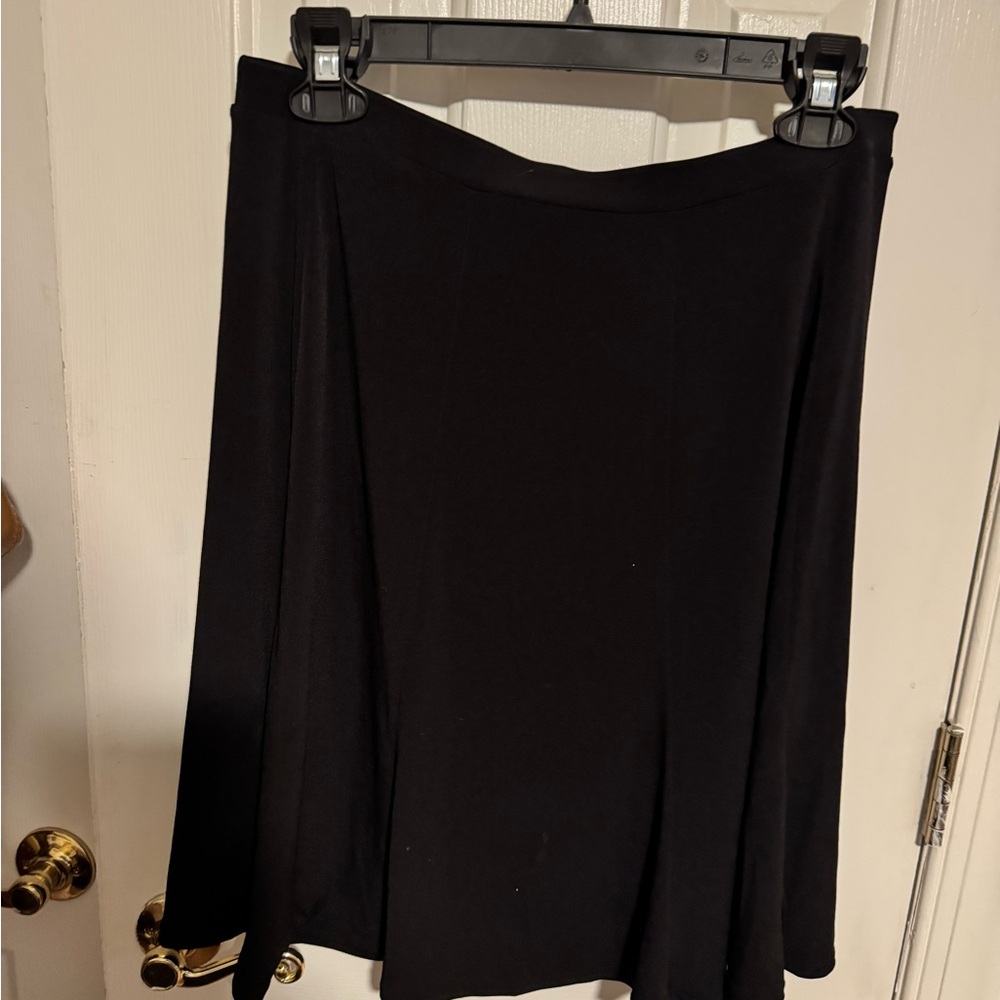 Liz Claiborne Black Midi A-Line Skirt for Work